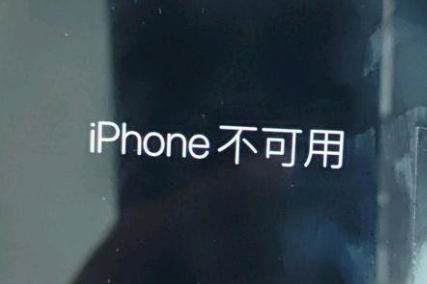 遵化苹果服务网点分享锁屏界面显示“iPhone 不可用”如何解决 